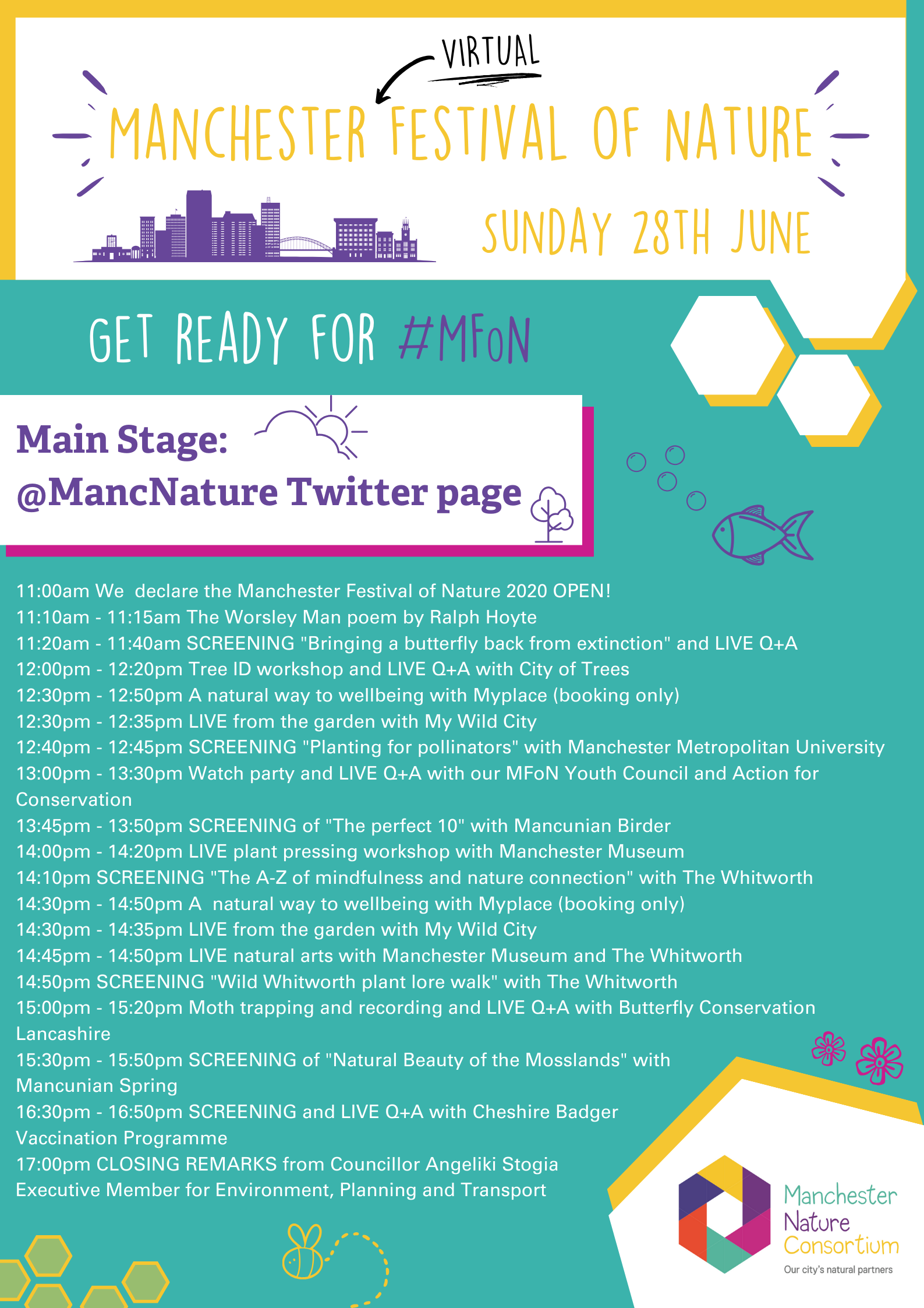 Manchester Festival of Nature schedule