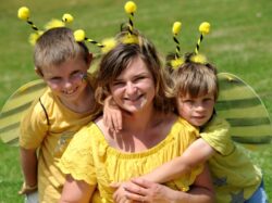 Manchester Festival of Nature visitors dressed as bees