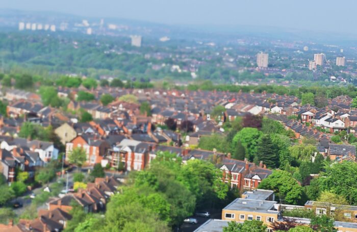 Skyline view of Manchester